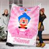 Personalized Custom Name Blanket - plim plim Print Design,Blanket for Sofa,Bed,Travel,Camping - Soft and Warm, Great Gift