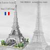 Paris Tower Street View Building Block Mini Diamond Small Particle Assembly Building Block Decoration Toy