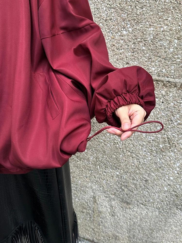 Xitao Винтажное однотонное свободное пальто ZYY1076