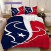 Houston Texans Pattern Bedding Quilt Set Quilt Cover Pillowcase Home Decoration Birthday Gift (1 * duvet cover + 2 * pillowcase, without core)
