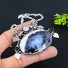 Dendrite Opal Gemstone 925 Sterling Silver Gift Jewelry Necklace 18"