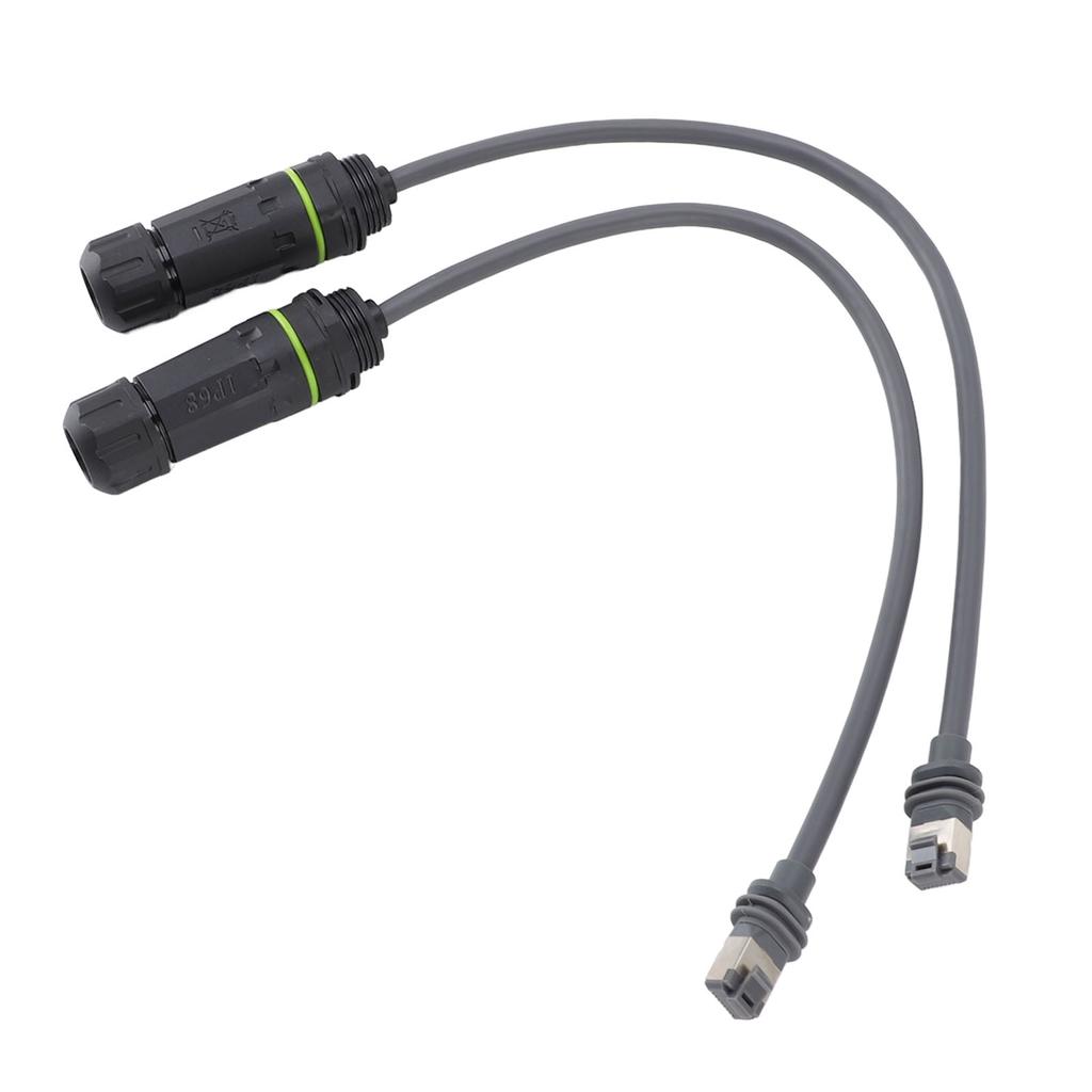 Satellite Cable to RJ45 Connector Waterproof 1200Mbps with Ground Wire Device Satellite Extension Cord to RJ45 Adapter