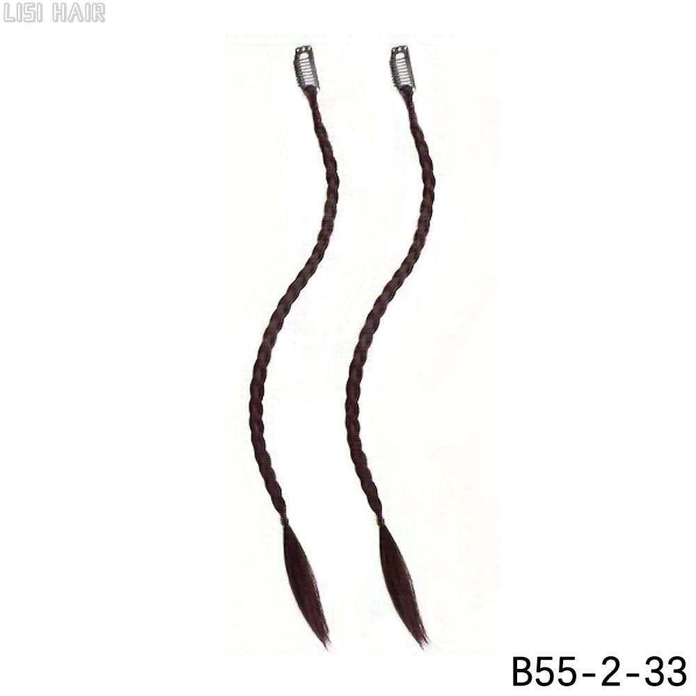 MISS WIG Синтетическая черная коса на заколке для наращивания волос, косы, длинный хвост, шиньоны для женщин и девочек, повседневные рождественские косплей...