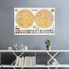 Solar System Decorative Poster-Moon/Mars Theme Painting Wall Art Picture Painting Plants Posters Home Decor Travel,Educational Tool