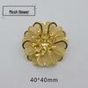 Luxury Gold Rhinestone Flower Pendant: DIY 3D Painting Frame