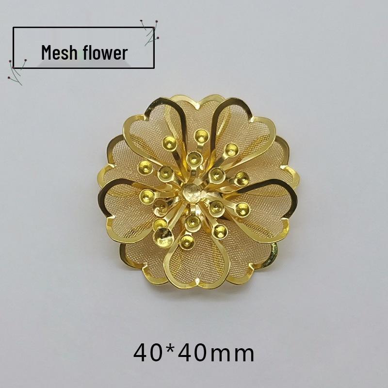 Luxury Gold Rhinestone Flower Pendant: DIY 3D Painting Frame