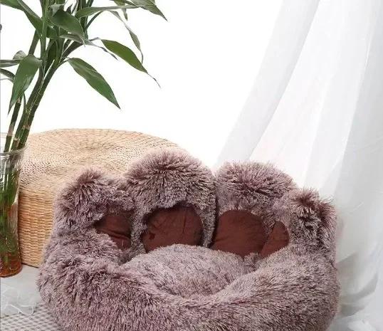 Теплый диван-кровать для собак, матрас для маленьких и больших собак, моющаяся плюшевая корзина для собак, принадлежности для маленьких собак и кошек
