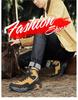 Men's Retro High-Top Hiking Boots: Autumn/Winter Casual Sports Martin Boots for Outdoor and Work.