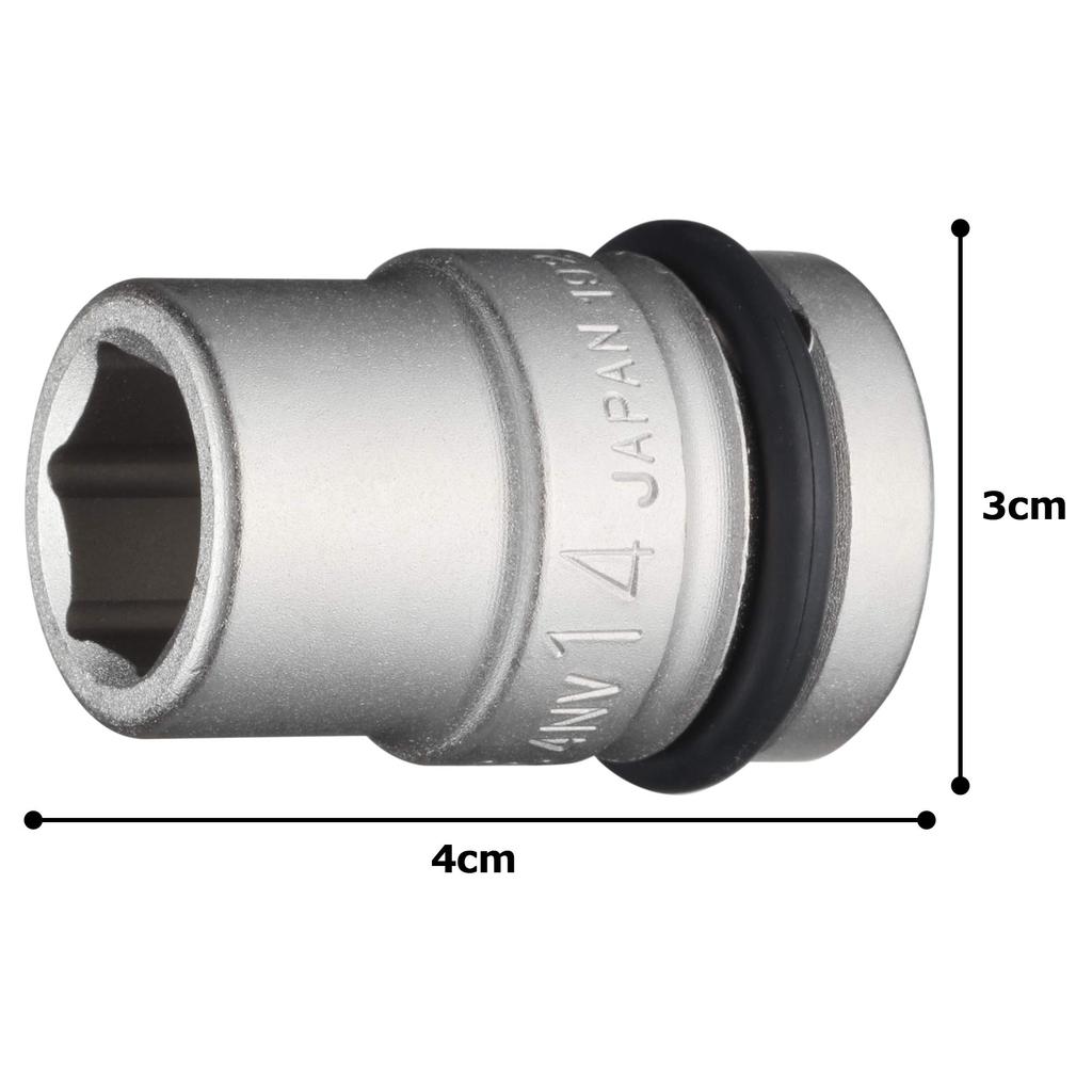 Ударная головка TONE Угол привода Ширина под ключ 14 мм 4NV-14 12,7 мм (1/2")