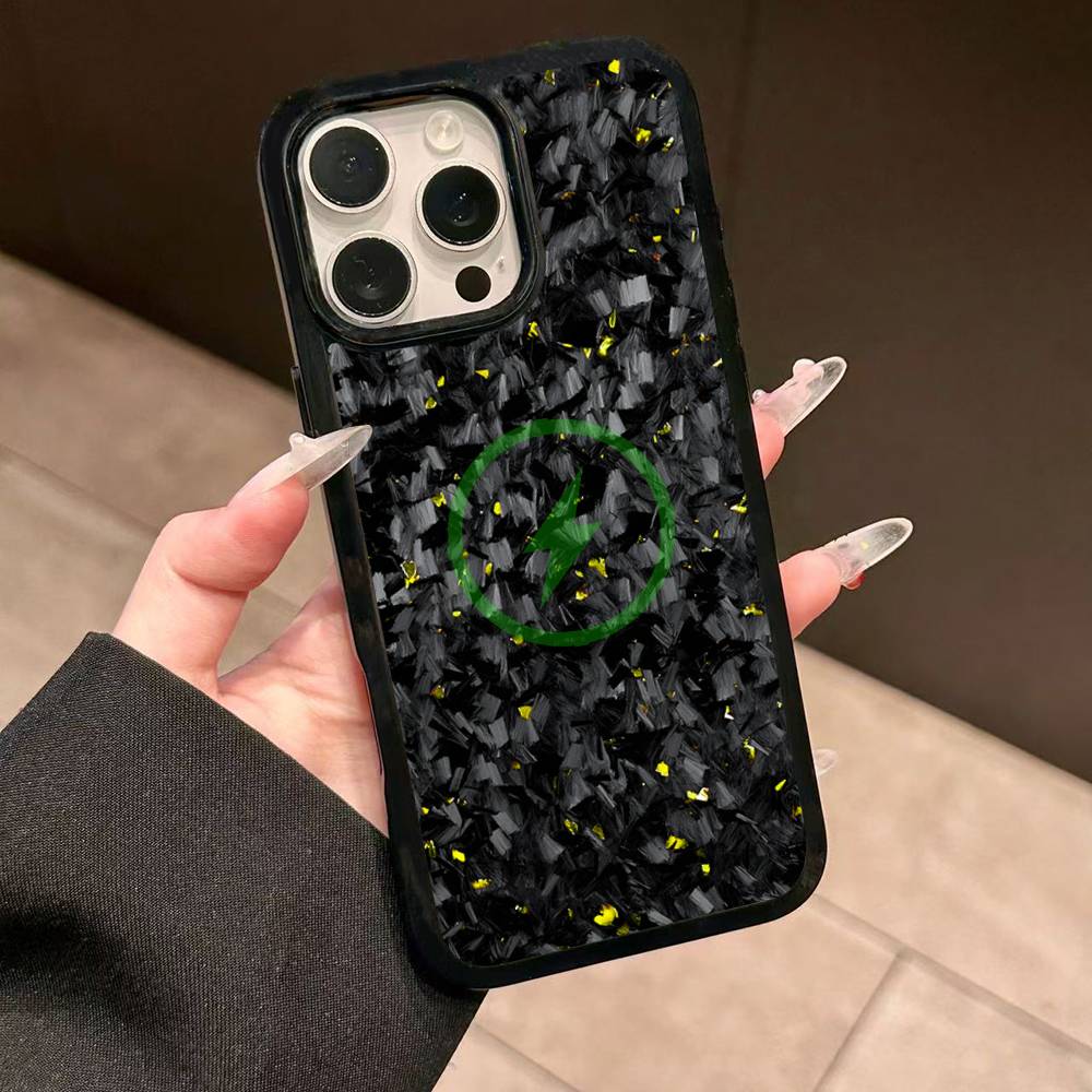 Racing Material APEX CARBON FRAGMENT Magnetic Case For IPhone 17 16 14 13 12 11 15 Pro Max Plus Wireless Charge Phone Cover