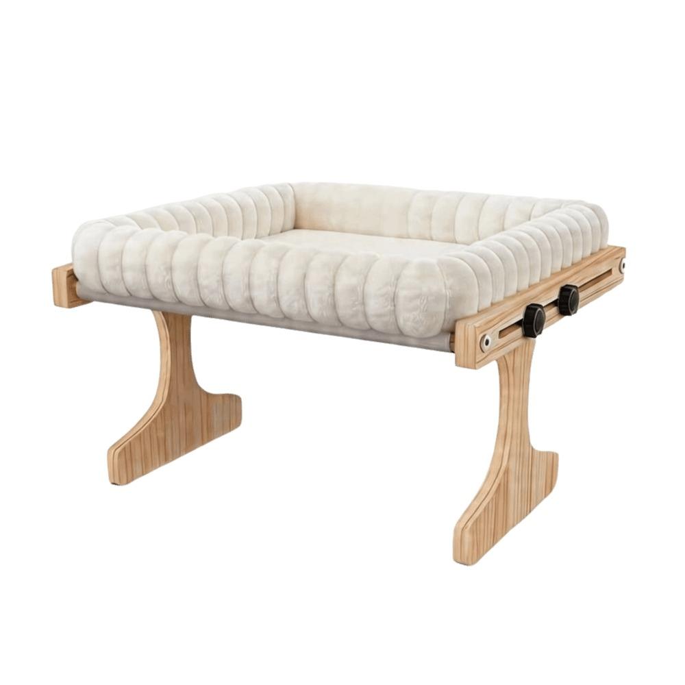 Wooden Frame Cat Window Bed Plush Cushion Cat Hammock Pet Furniture Cat Perch Hammock Home Use