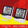 HTC-2 Digital Thermohygrometer: Indoor Temperature & Humidity Monitor with Alarm Clock & Date Display