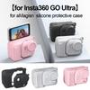 Silicone Protective Case For Insta360 GO Ultra Anti Scratch Lens Screen Protector With Anti-lossing Rope Camera Accessories