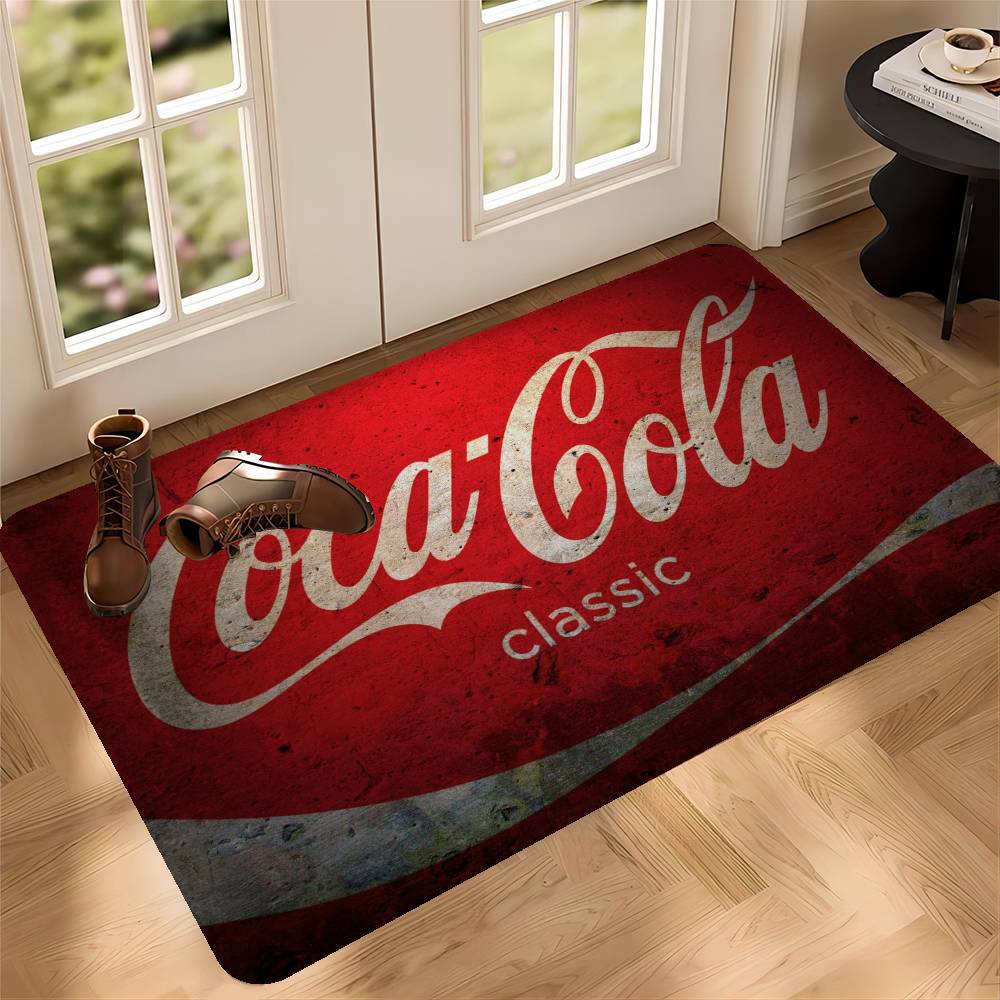 Коврик для пола C-Coca C-Cola Нескользящий коврик для прачечной Декор для прачечной Балкон Детская гостиная Прикроватные коврики