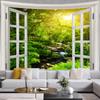 Вид из окна, природный пейзаж, гостиная, спальня, украшение, эстетика, украшение дома, художественный гобелен