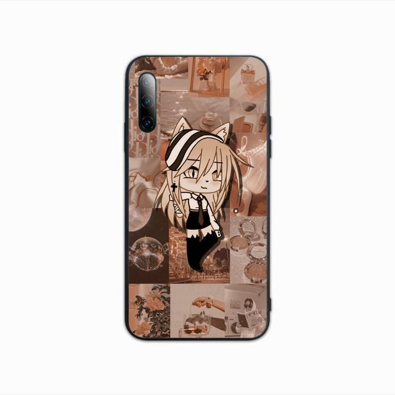 Cute Gacha Life Phone Case For Samsung A91 A81 A73 A72 A71 A30S A20 A12 A13 A52 A53 4G 5G Soft Black Phone Cover
