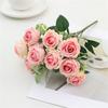 Букет роз, имитация растений, цветы в руках, украшение дома, годовщина свадьбы, искусственный цветок