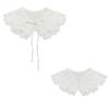 Women False Collar White Blouse Top Collar Elegant Fake Collar Shawl Wrap Universal Lady Party Dress Clothes Accessories
