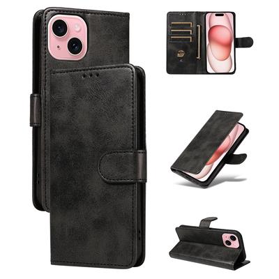 Высококачественный чехол из искусственной кожи для iPhone 16 15 14 13 Pro Pro Max Plus Mini с отделением для карт, раскладной чехол-кошелек для телефона