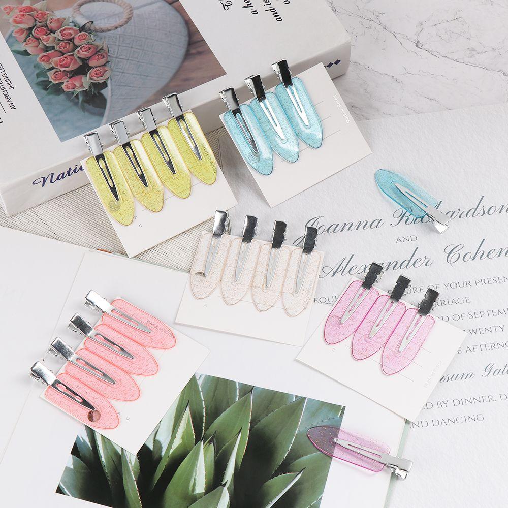 Hairdressing Makeup Candy Color No Bend Barrettes No Crease Hairpin Bang Clip Seamless Hair Clips