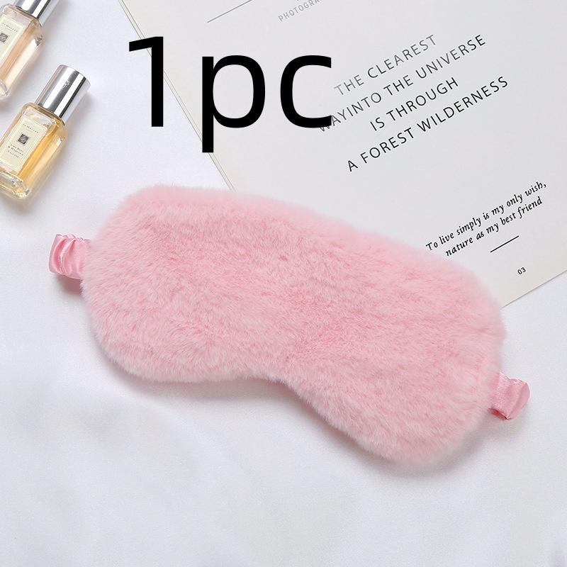 Шелковая маска для сна, милая мягкая, мохнатая, блокирующая свет, маска для сна, дорожная повязка для сна, домашняя ночная маска для сна, повязка на глаза для женщин и мужчин