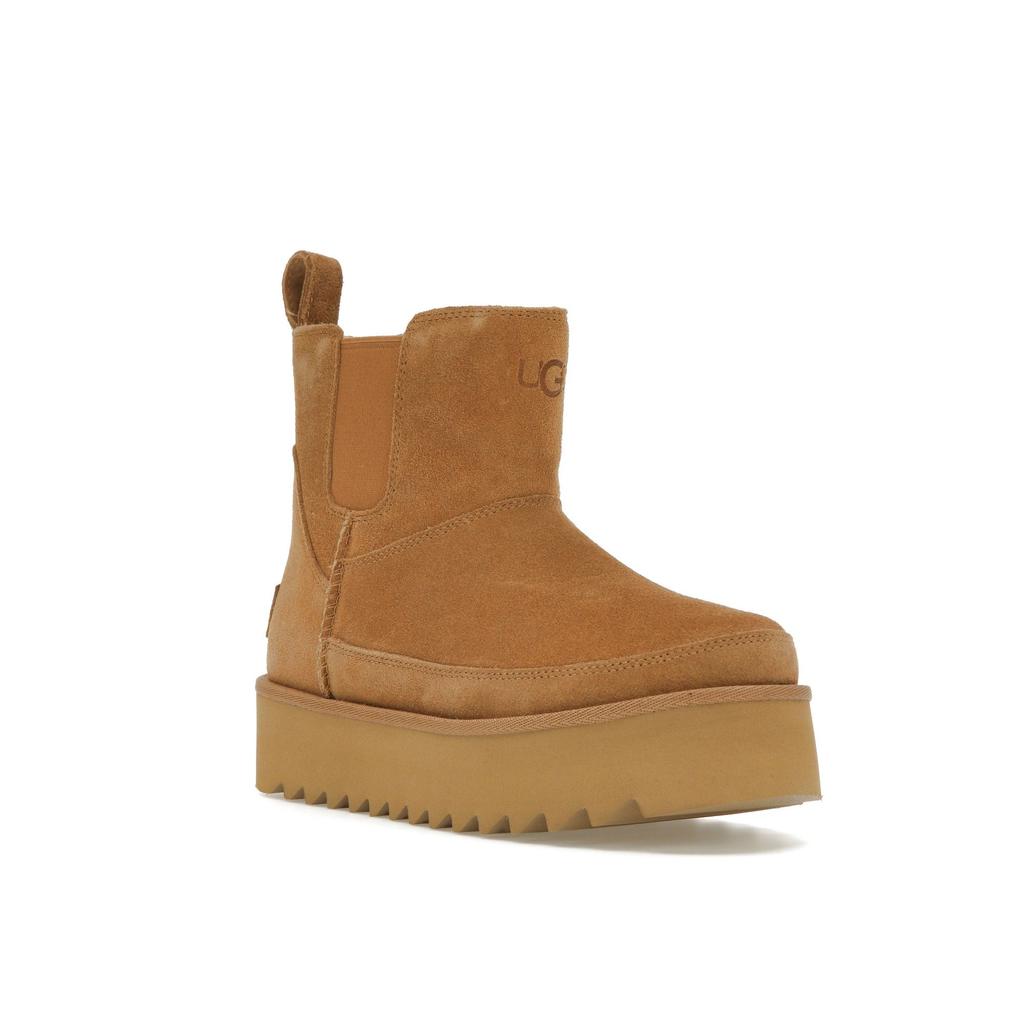 UGG Chelsea Platform Mini Boot Chestnut Women Sneakers Brown 1158051-CHE