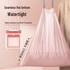 Pink Large Drawstring Thickened Garbage Bag for Household & Kitchen, Student-Friendly, with Automatic Closure