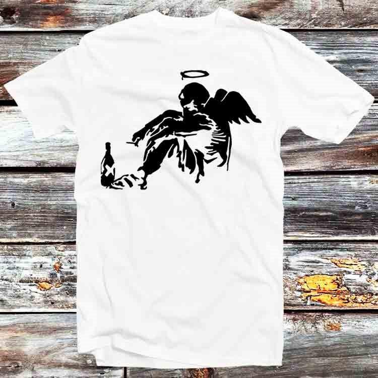 Banksy Fallen Angel T Shirt Mens Womens Tees Top B1203