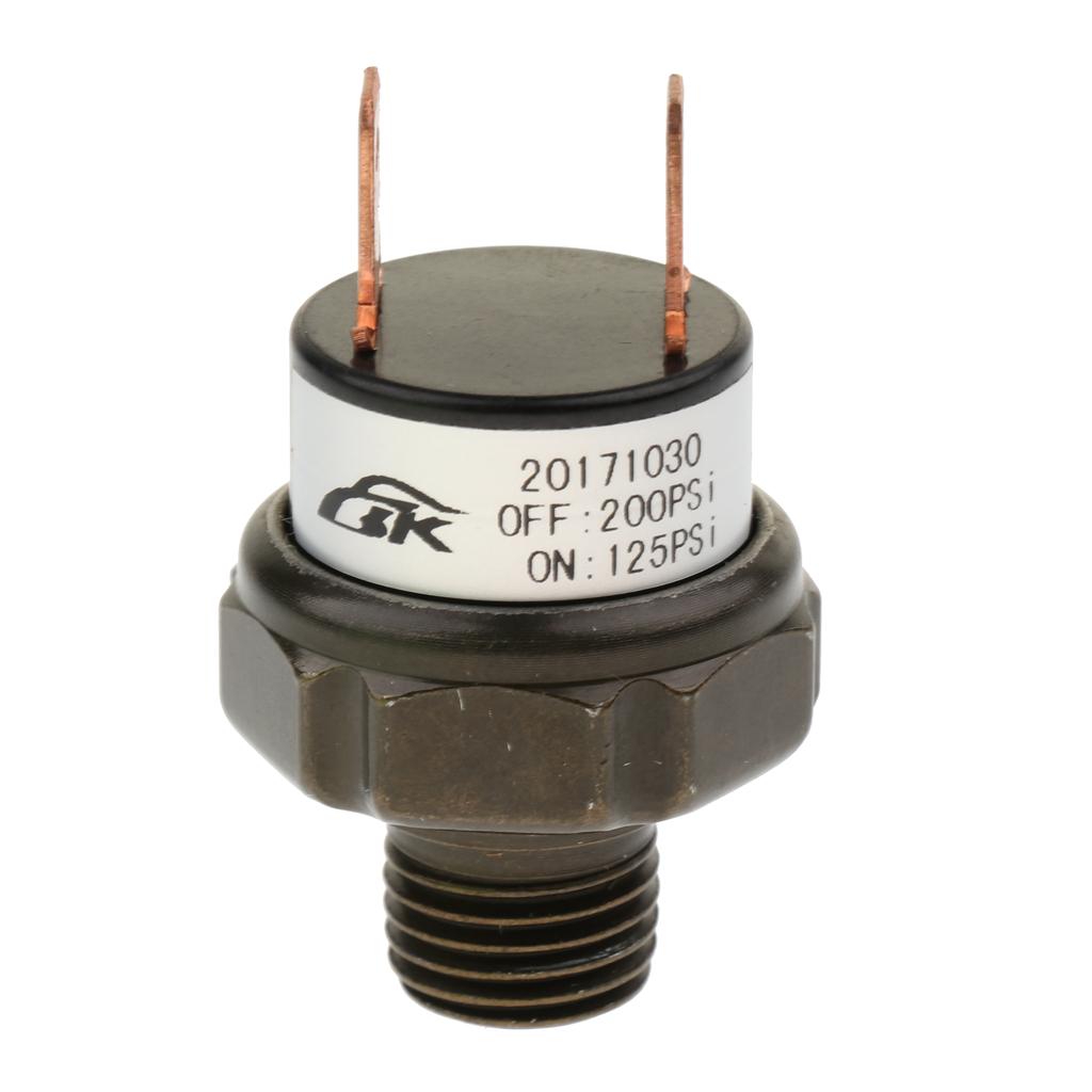 90-200PSI Компрессор Воздушный клапан-переключатель давления Соединитель 1/4" NPT 170-200PSI 125-200PS для систем сжатого воздуха высокого давления