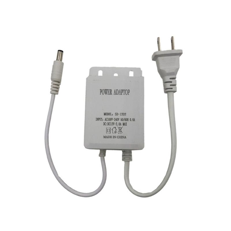 AC100 240V to DC12V 2A Power Adapter Universal Input andWaterproof Outdoor Design for Electronics
