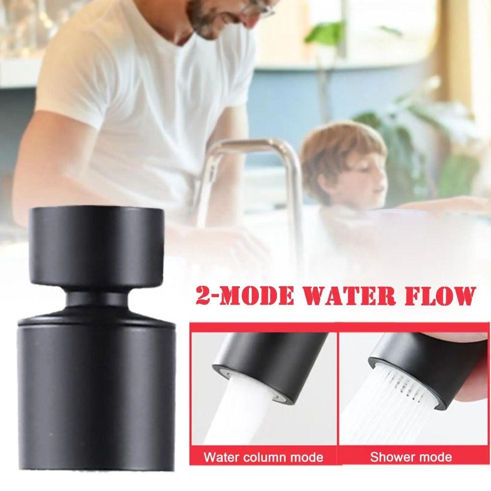 Universal 2 Mode Water Faucet Aerator 360° Rotary Splashback Tap Nozzle Water Filter Nozzle Bubbler Sink Faucet Aerator Bathroom