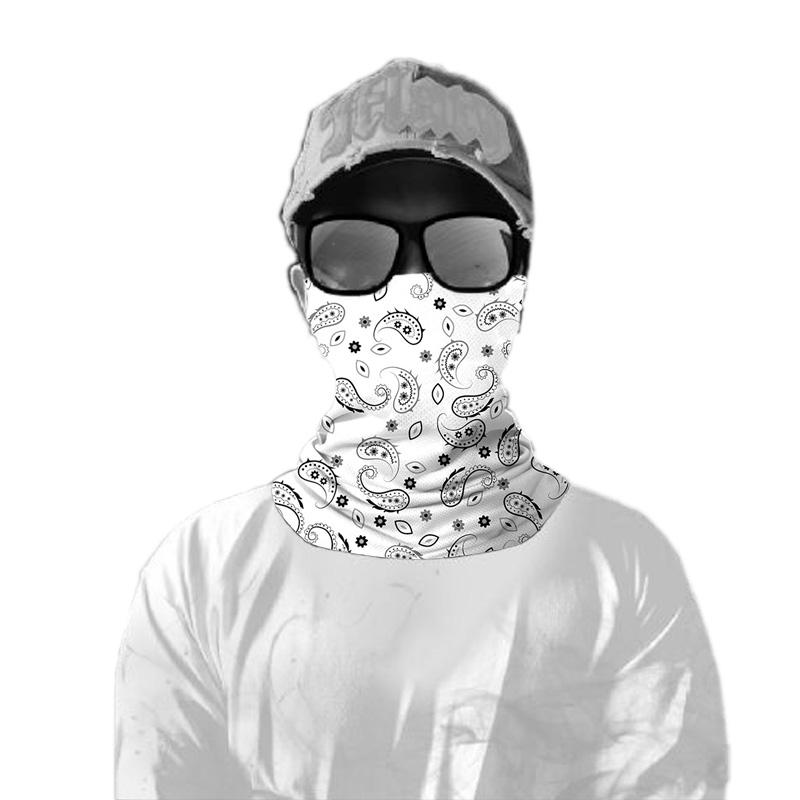 Мужская летняя бандана на шею, шарф с защитой от ультрафиолета, солнцезащитная маска с принтом, велосипедный спорт на открытом воздухе