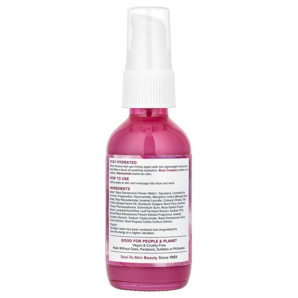 Heritage Store Rosewater Moisturizer, Dry and Combination Skin, 2 Fl Oz (58 Ml)