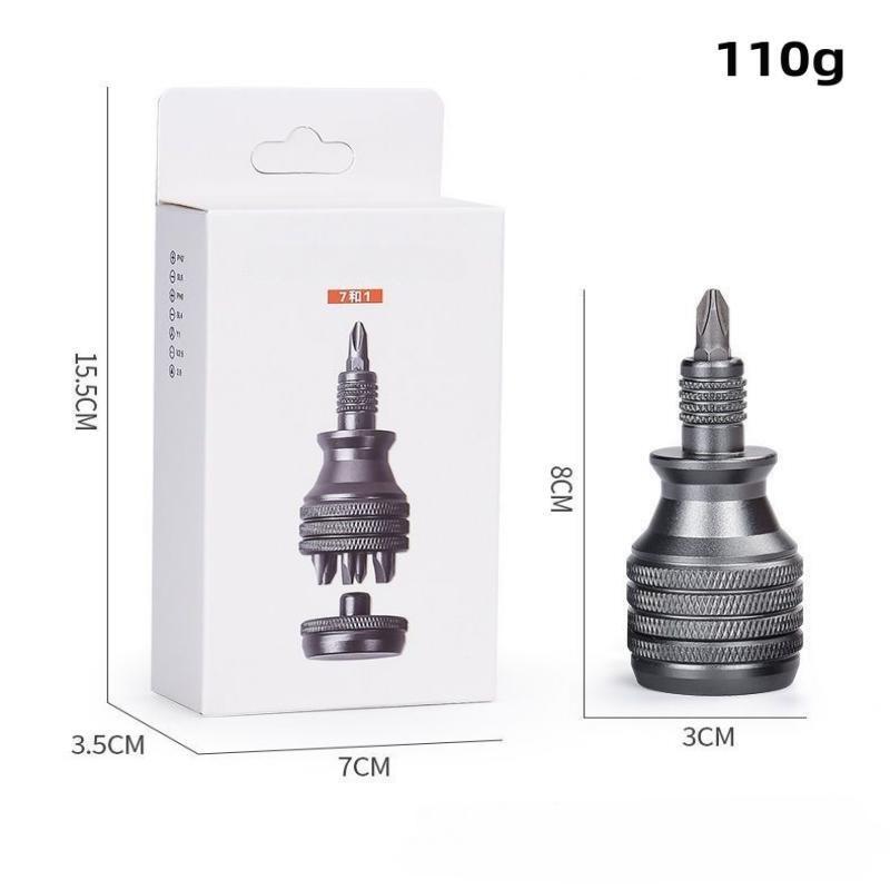 1 шт. Отвертка Титановый сплав Маленький стальной пистолет Многофункциональная ладонная отвертка Декомпрессионные алюминиевые отвертки