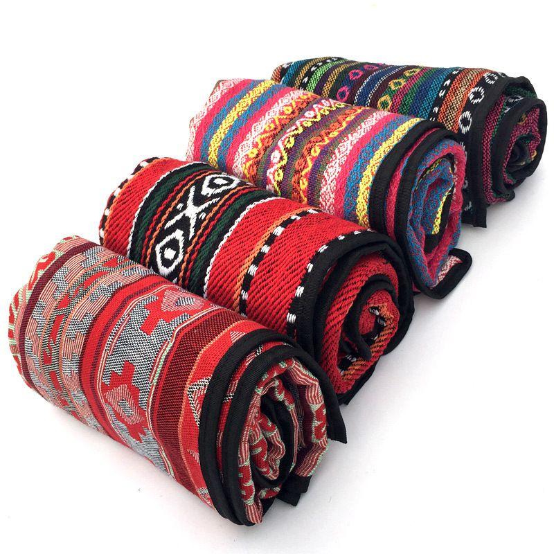 Премиальная абстрактная уличная скатерть для пикника с племенным индейским принтом 43 x 55 дюймов