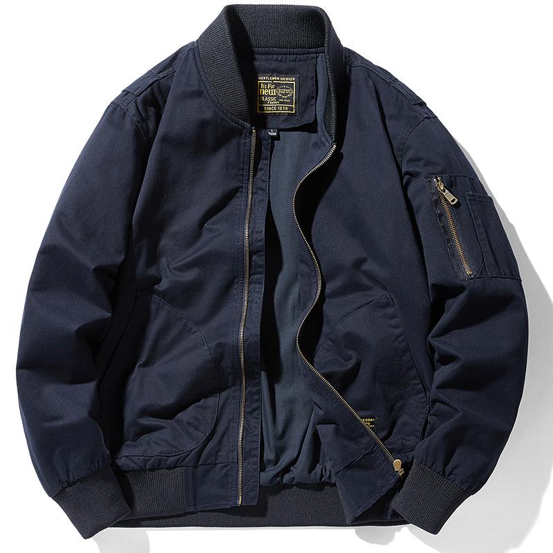 Весенняя хлопковая куртка-бомбер для мужчин, весна-осень, повседневная, американская, инструментальная, бейсбольная, джерси, тонкая куртка