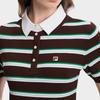 Fila Полосатый винтажный топ-поло с блоками цвета Heritage Женские топы F11W638411FZA