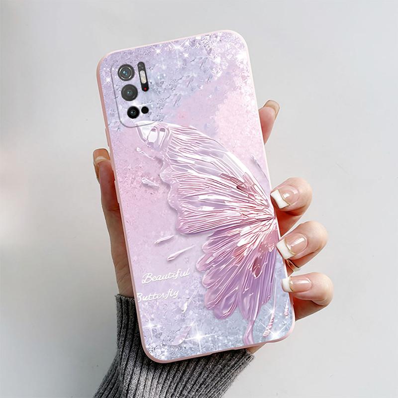 For Xiaomi Poco M3 Pro 5G Case Fashion Butterfly Soft Silicone Phone Cover For Xiaomi Poco M3 Pro PocoM3 M 3 M3Pro Bumper Funda