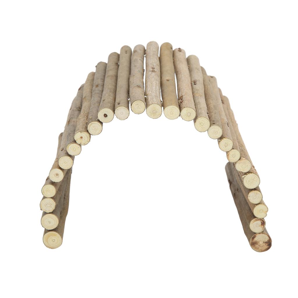Wooden Hamster Bridge Small Animal Bendy Bridge for Guinea Pigs Ferrets Hedgehogs Chinchillas Small