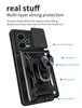 Armor Phone Case For Redmi Note 12 Pro Plus Turbo 13 K70 A3 13C 12S 4G 5G Slide Camera Lens Protection Car Holder Stand Cover