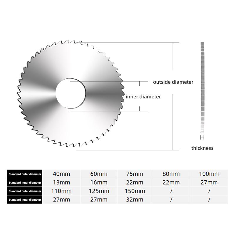 Factory Manufacturer Supplier High Speed Steel Hss Circular Saw Blade For Metal Cutting for Slitting Saw Metal Cutting