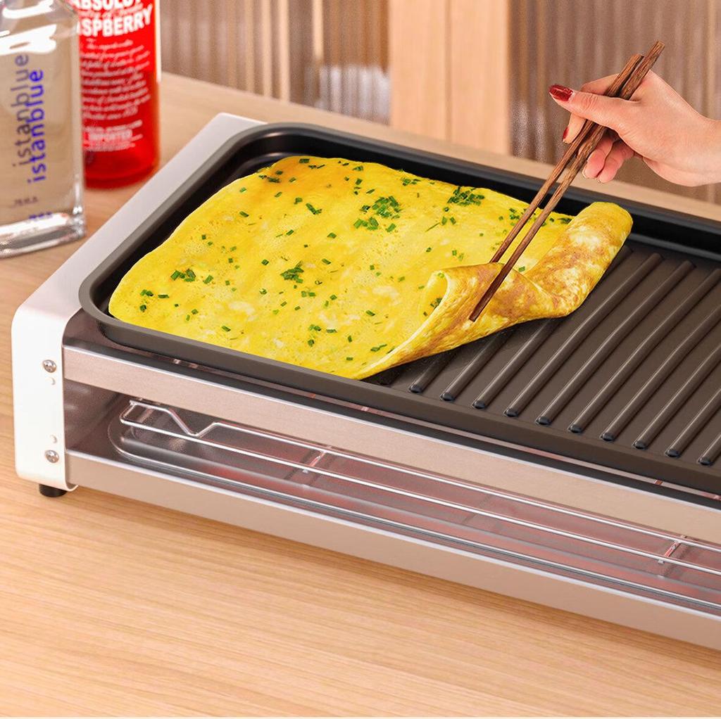AUX Двухслойный электрический гриль и противень для выпечки - Съемный, моющийся, Домашняя решетка для барбекю