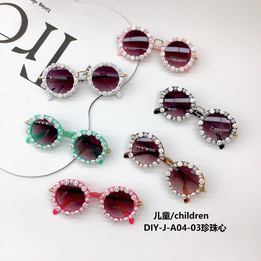 Children'S Sunglasses Fashion Trend Diy Children'S Glasses Sunscreen Uv Protection Glasses Tide