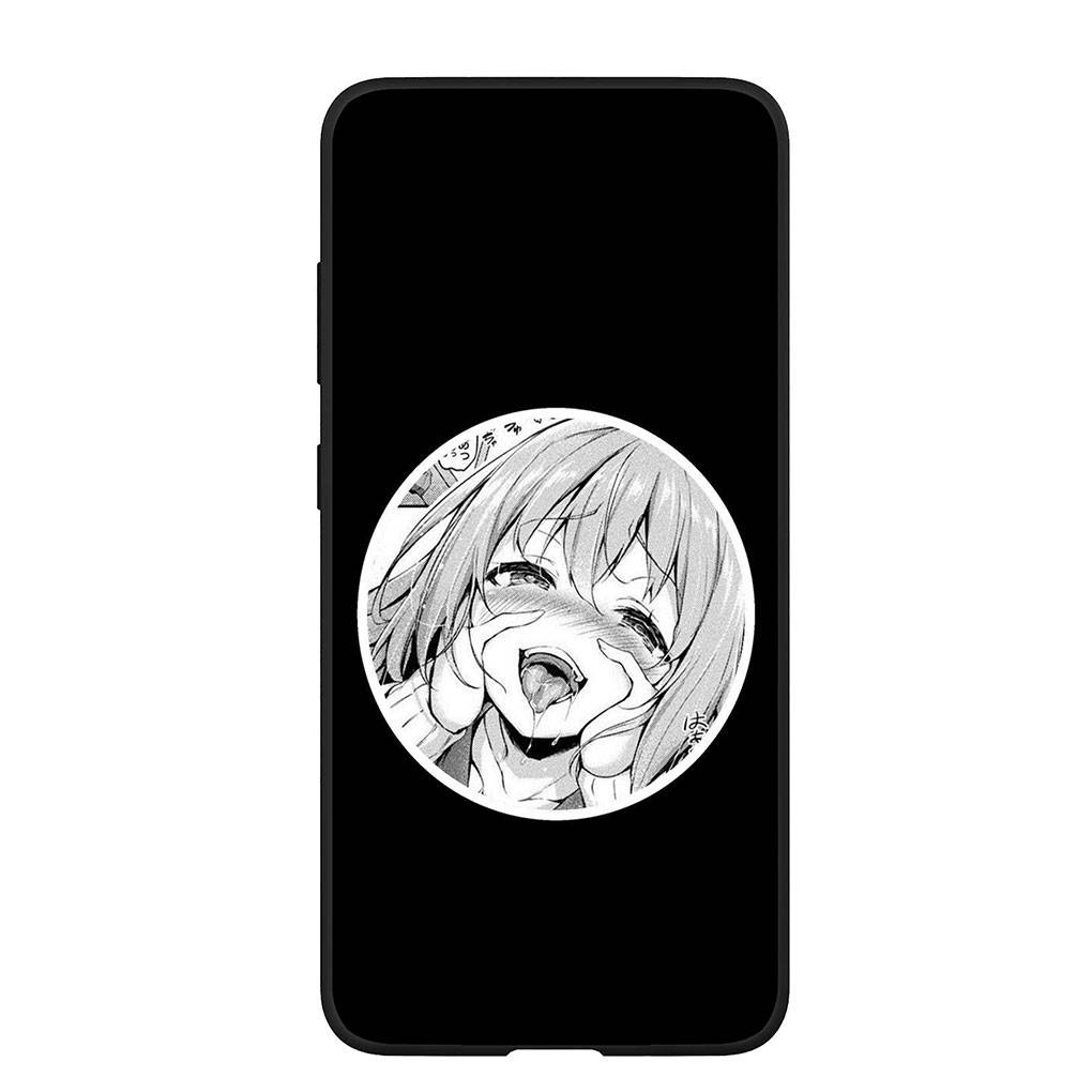 Чехол для Samsung Galaxy S25 S24 S23 iPhone 16 15 Xiaomi Redmi Note 14 13 12 16E 11 Pro OPPO Moto Huawei Ahegao Hentai Manga Harajuku Anime Girl Cover