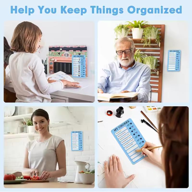 Reusable My Chores Checklist Task Board Daily Schedule Planner Memo Chore Chart Kid Responsibility Behavior Self Discipline Card