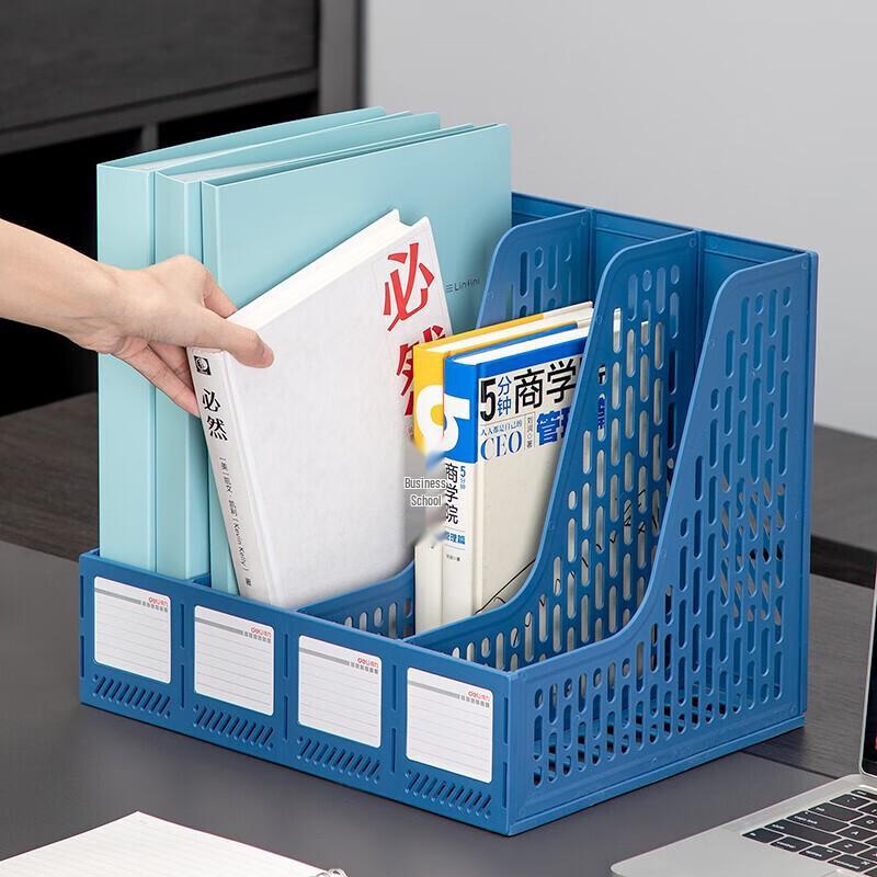 Deli 4-Compartment Desktop Mesh File Holder