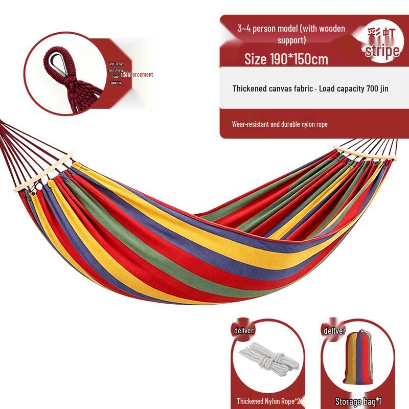 Anti-Tip Thickened Canvas Hammock