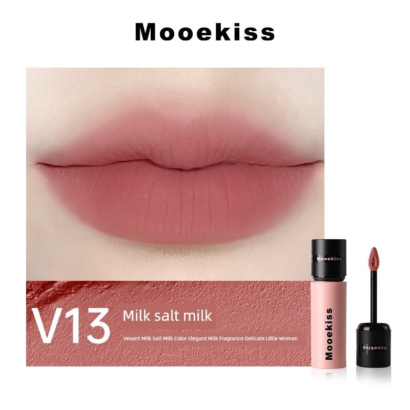 Mukeshi Lip Mud Nude Color Lipstick Lip Glaze V12 Matte Mukeshi Natural Makeup 2026 New Model V06 Lip Gloss