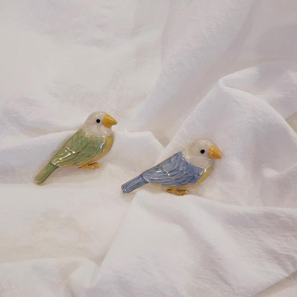 Симпатичная мультяшная эмалевая брошь-птица унисекс - изысканная анти-экспозиционная корсажная булавка для одежды