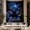 Custom Text Printed Tapestry Death Note Pattern Large Wall Hanging Indoor Room Decor